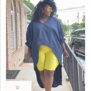 High low parachute top